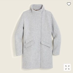 NWT J. Crew Cocoon Coat in Italian stadium-cloth wool